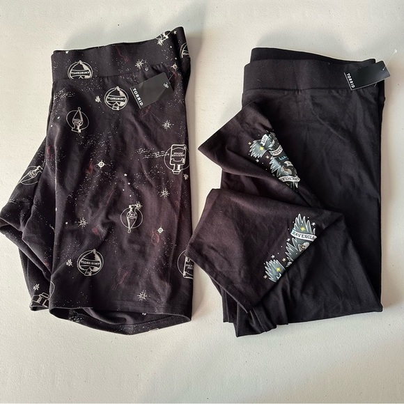 NWT Torrid Harry Potter Bundle Potion 9” Bike Short & Ravenclaw Crop Leggings 3X